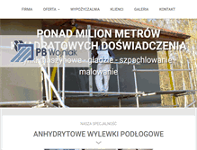 Tablet Screenshot of pbwojniak.pl